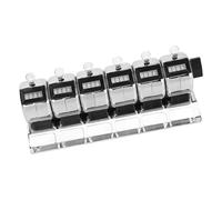 2. Heavy-Duty 6-Section Metal Handheld Counter | 4-Digit Mechanical Tally Device for Outdoor & Factory Use Precisions Mechanical Tallies Counter