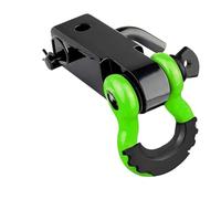2" Heavy Duty Tow Hitch Receiver 35,000 Lbs 16 Ton Break Strength With 5/8" Screw Pin 3/4 Shackle For Off-Road(GREEN)