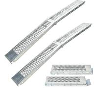 2 Heavy Duty Van Ramps - Folding Slope for Van, Motorbike, Quad Motorcycle - Portable Galvanised Steel Loading Rampway- 400kg Max Loading - H180 x W23 x D9cm
