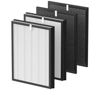 2 HEPA + 2 Carbon Filters, AP-B102 Replacement Filter Set Compatible with Alexapure Breeze AP-B102 and 3049 Air Purifier, Replaces Part # AP-B103(HEPA Filter) and #AP-B104(Carbon Filter)