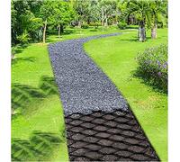 2" High Ground Grid for Garden Paths Flexible Gravel Stabilizer DurableMaterial 3x4m (10x13ft) Landscape Grid for Driveways & Walkways