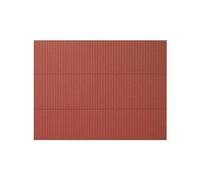 2 HO Plastic sheet 200x100mm Corrugated iron red Auhagen 52230