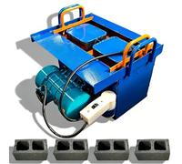 2-Hole & 3-Hole Brick Molds Concrete Block Press, 45s Fast Cycle, 30 Bricks/H, 23kN Pressure, Vibration 200-220/Min, for Pavers & Hollow Blocks 2-holes