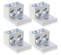 2-Hole Aluminum Grounding Connectors 4-Pack Engineered for Electrical Grounding in Demanding Conditions (2b26u)