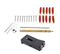 2 Hole Drilling Guide Locator 15 Degree Positioner Tools Kit Woodworking Punching Applicable Scene DIY Household