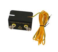 2 Hole ESD Wristband Ground Plug with 1.6M Cable, Anti-Static Ring Terminal, Wrist Strap Ground Socket