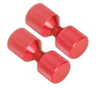 2 Hole Flange Pins, 2pcs Flange Alignment Pin Anodize Aluminium 1-1/8in Flange Double Hole Pins Set for 0.5 to 14in 150LB Flanges (Red)
