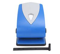 2 Hole Punch Paper Manual Adjustable Stationery Punching Machine 40 Pages Capacity Blue - Effortless Punching with Positioning Ruler and Scrap Collector for Office & Crafts