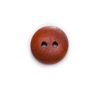 2 Hole Round Bread Type Wooden Buttons Sewing Scrapbook Clothing Crafts Sweaters Handwork Home DIY Accessories 10-25mm(Red Coffee,12.5mm 50pcs)