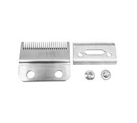 2-Hole Stagger Tooth Clipper Blade Compatible with Wahl Magic Clip 8148 | Compatible with 5 Star Cordless clippers Replacement golden cutter blade for barber clipper maintenance(Silver)