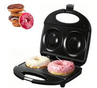 2 Holes Mini Donut Maker 750W, 10cm Doughnut Machine