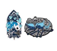 2 Hollow Knights Badge The Knight Figure Brooch Hollow Knights Enamel Pin Cosplay Backpack Decor