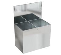 2 Horse Feed Bin Lockable Animal Food Storage Galvanised Metal Seed Grain Box Case