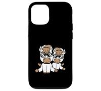 2 Horse Rider Sunglasses Hat Riding Cap two Team Fun Friends Case for iPhone 12/12 Pro