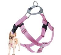 2 Hounds Design Freedom No Pull Dog Harness, Adjustable Harness, Easy Walking & Comfortable Control, Fits Small, Medium & Large Dogs, Solid Colors, Made in USA, 1" MD, Rose