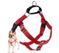 2 Hounds Design Freedom No Pull Dog Harness | Comfortable Control for Easy Walking | Adjustable Dog Harness | Small, Medium & Large Dogs | Made in USA | Solid Colors | 5/8" SM Red