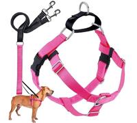 2 Hounds Design Freedom No-Pull Dog Harness with Leash, Large, 1-Inch Wide, Hot Pink