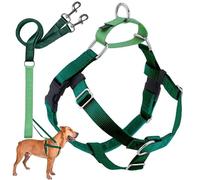 2 Hounds Design Freedom No-Pull Dog Harness with Leash, Medium, 5/8-Inch Wide, Kelly Green