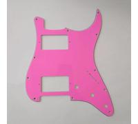 2 Humbuck Upgrade Pre-wired Alnico V Pickups Split 5-Way Blade for ST Pro Guitar Parts Electric Guitar Loaded Pickguard(Light pink)
