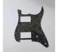 2 Humbuck Upgrade Pre-wired Alnico V Pickups Split 5-Way Blade for ST Pro Guitar Parts Electric Guitar Loaded Pickguard(Black)