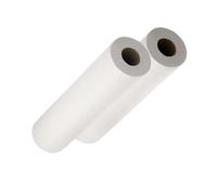 2 Hygiene White Roll for Professional Use. Disposable & Easy to Set Up Sanitary Solution. Medical & Beauty Environments. 40 m Tear Off White Couch Roll, Individually Wrapped Paper Roll (2)