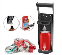 2 in 1 12oz Can Crusher with Built-in Bottle Opener, Heavy Duty Aluminum Can Compactor with Wall Mount Kit, Space Saving High Leverage Design with Soft Grip Handle, Durable Recycling Tool