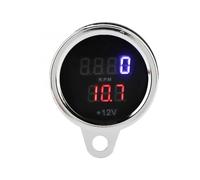 2 In 1 12V Motorcycle Digital Voltmeter Tachometer Gauge Metal Odometer Speedometer Accessories Speedometer