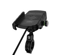 2 in 1 15W Wireless Charger Motorcycle Phone Holder USB Quick Charging Aluminium Mount