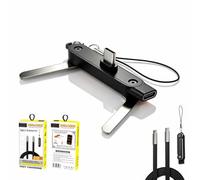 2-in-1 240w Charging Cable with Hidden Phone Stand, Type C，Black