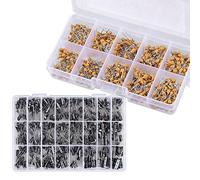 2 in 1 600PCS Monolithic Ceramic Capacitor Assortment Kit + 500PCS Electrolytic Capacitor