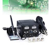 2 in 1 750W LED Digital Soldering Station, Soldering Rework Station, Digital Solder Iron Station, Welding Tool Kit for Electronics Computer Repairing