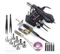 2 in 1 750W Soldering Station LCD Digital Display Welding rework for Cell-Phone BGA SMD IC Repair Solder Tools 8898(8898 KIT8,220/V)