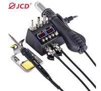 2 in 1 750W Soldering Station LCD Digital display welding rework station for cell-phone BGA SMD PCB IC Repair solder tools 8898 8858 Hot Air Gun