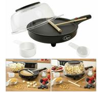 Quest 34400 2-In-1 Popcorn And Crepe Maker Batter Spreader 800W Non-Stick Plate