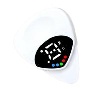 2 in 1 Acoustic Guitar Tuner - Small Electric Guitar Picks, Battery Powered Learning Tool | Guitar Tuner for Beginners, Essential Pe Accessories