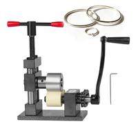 2 in 1 Adjustable Jewelry Rolling Mill, Manual Hand Crank Metal Bending Tool for Ring & Bracelet Making, Stainless Steel with Height Adjustment, Detachable Design