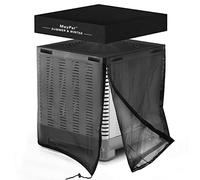 2 in 1 Air Conditioner Covers for Outside Units,Full Mesh & Detachable Waterproof Top AC Unit Defender Cover for All Season,Protect from Leaves,Snow & Dust 24"*24"*28"