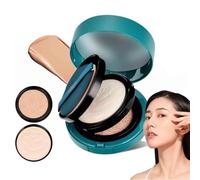 2-in-1 Air Cushion BB Cream Foundation, Red Ginseng and Bird's Nest Nourishing Double-layer Air Cushion Foundation, Long-lasting Oil Control, Covering Facial Blemishes