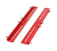 2-in-1 Aluminum Alloy Dovetail Plate with 75° Edge & 60° Guide Slot, 120-445mm Vixen Compatible Mounting Bar for Astronomical Telescope Guiding, Red(280mm)