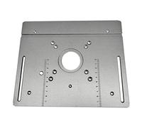 2 in 1 Aluminum Router Table Insert Plate Electric Wood Router Trimming Machine Flip Plate Install Hole Spacing 85 * 85mm 70 * 60mm Woodworking Tools(Single Plate)