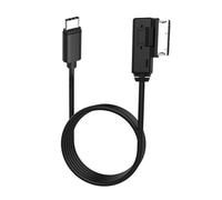 2 in 1 AMI Music Interface Type C Char-ge Aux Cable for A3/A4 MMI 3G+ System for 17 17 Pro 17 Pro Max Air 16 Pro 16 Pro Max 15 15 Plus 15 Pro Google Pixel Galaxy