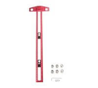 2 In 1 Angles T Square Ruler For Woodworking Accurate With Metric And British Scale Bright Black Or Red Coating Construction Marking Ruler