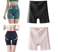 2 In 1 Anti Chafing Seamless Slip Shorts,Women's High Waist Tummy Control Safety Pants, Seamless Hip Lifting Leggings(2pcs) (1,XXL)