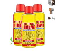 2-in-1 Anti-Rust Lubricant & Fast-Acting Rust Remover Spray for Metal,6.1oz Multi-Purpose Formula for Vehicles, Tools & Chains - Protect & Restore (3 pcs)