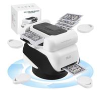 2 in 1 Automatic Card Shuffler and Dealer, 360° Rotating Automatic CardDealing Machine for up to 8 Players, Rechargeable Card Shuffling Machine with 4 Remotes for Poker UNO Blackjack Texas Hold'em