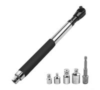 2-in-1 Automatic Combination Wrench Extender Tool with High Torque 37-74 lb-ft, Slim 1.57, Quick Change Heads 3/8 1/2 1/4(6pc)