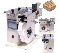 2-in-1 Automatic Corner Labeling Machine with Peelable Labeling, Adjustable Speed/Length, Touch Screen Control for Efficient Label Application