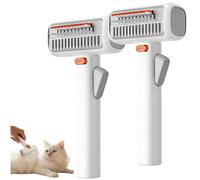 2-in-1 Automatic Detangling and Grooming Comb for Pets, Professional Dog and Cat Hair Removal Tool, Long and Short Hair Cleaning and Conditioning Brush, Ultimate Grooming Experience