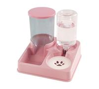 2 In 1 Automatic Dog Water Food Bowl Water Dispenser For Pet Lovely Dog Feeder Raised Food Container Bowl Feeders For Large Dogs