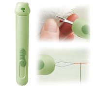 2 in 1 Automatic Needle Threader Seam Ripper Quilting Upgraded Sewing Kit Quick Disassembly Sewing Machine Loop Needle Threaders Embroidery Threader Green, Stitch Remover Tool for Sewing Supplies